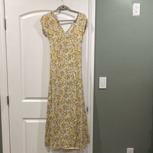 Yellow Floral Dress